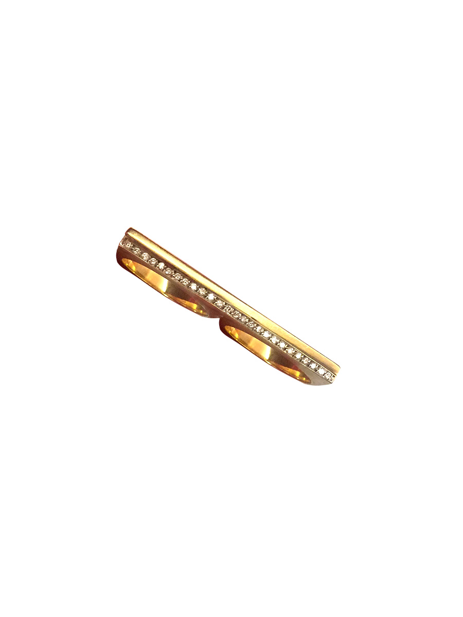 Anel “Piano” Ouro 18k e Brilhantes